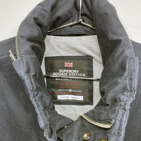 Men's Superdry Rookie Edition Military Issue Jacket - Blue - Size Small - Picture 6 of 7